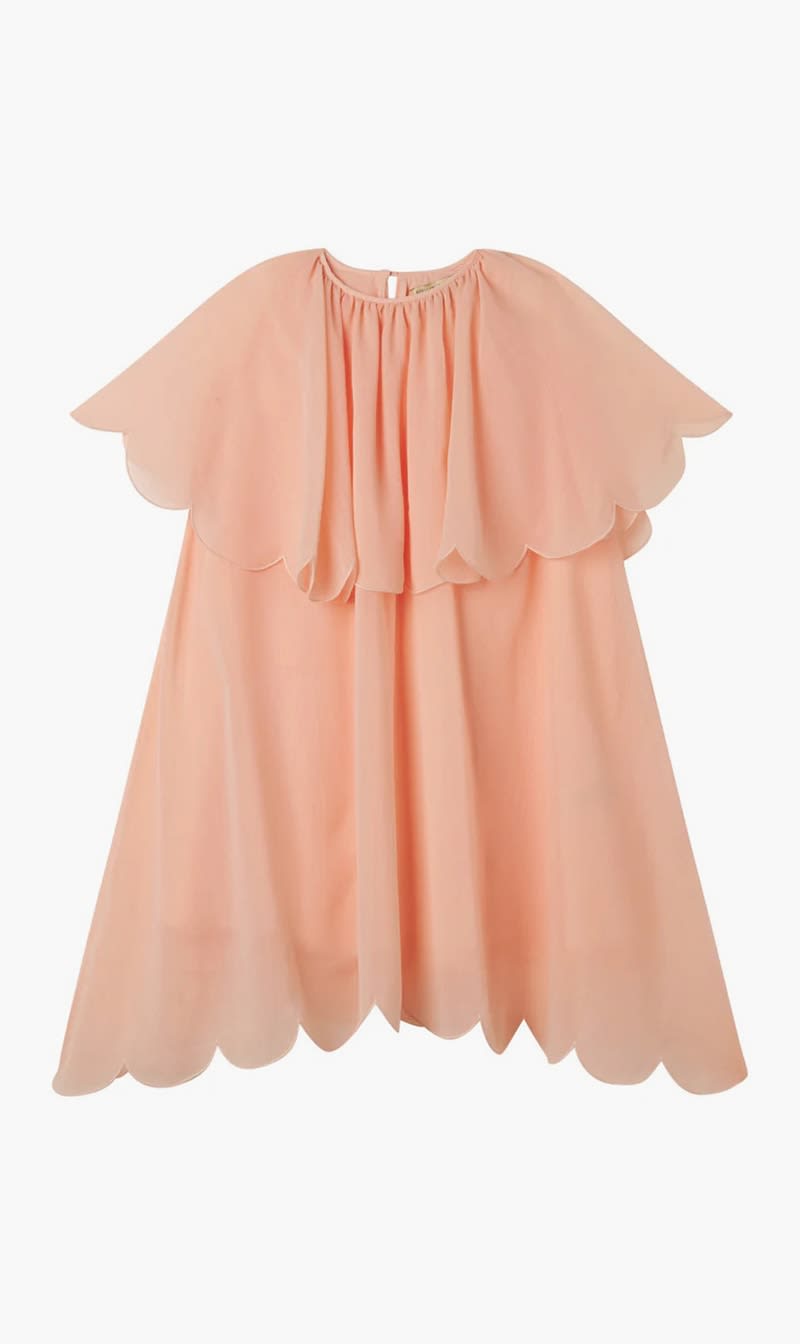 

Stella Mc Cartney Pink Woven Dress for Girls | The Deal Outlet