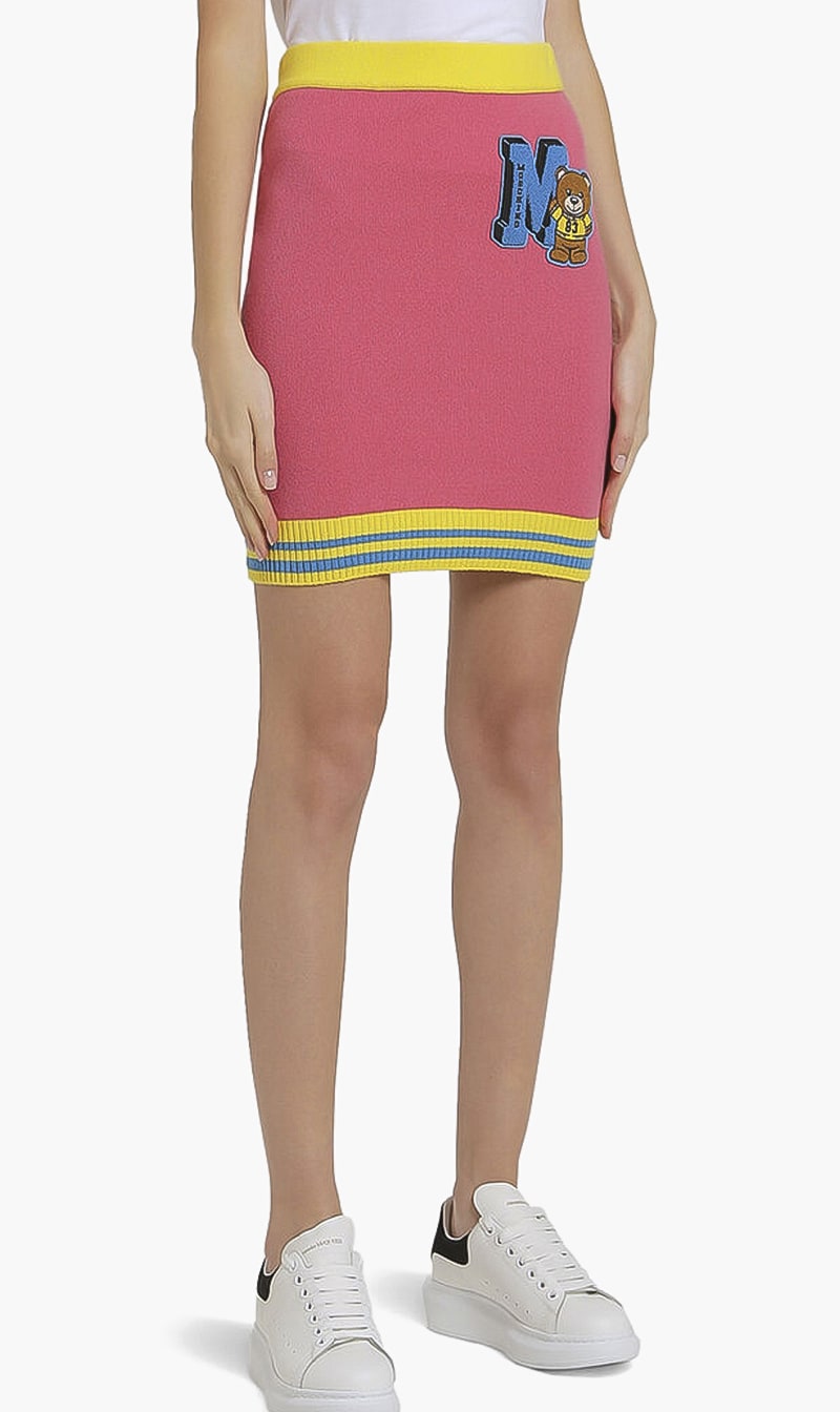 

Knitted Logo Patch Skirt