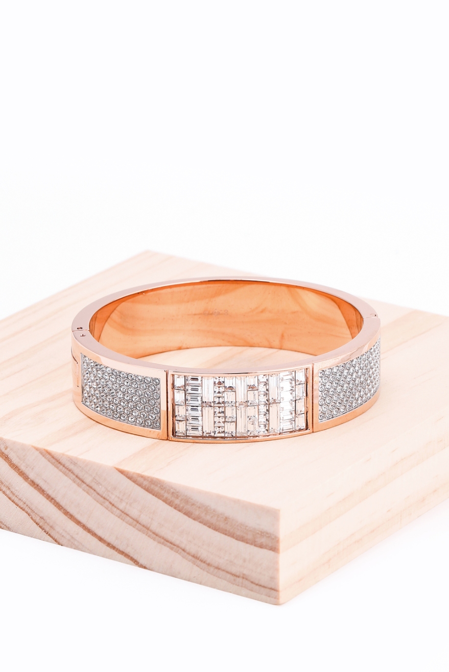 

SWAROVSKI Ethic Wide Rose Gold Crystal Bangle