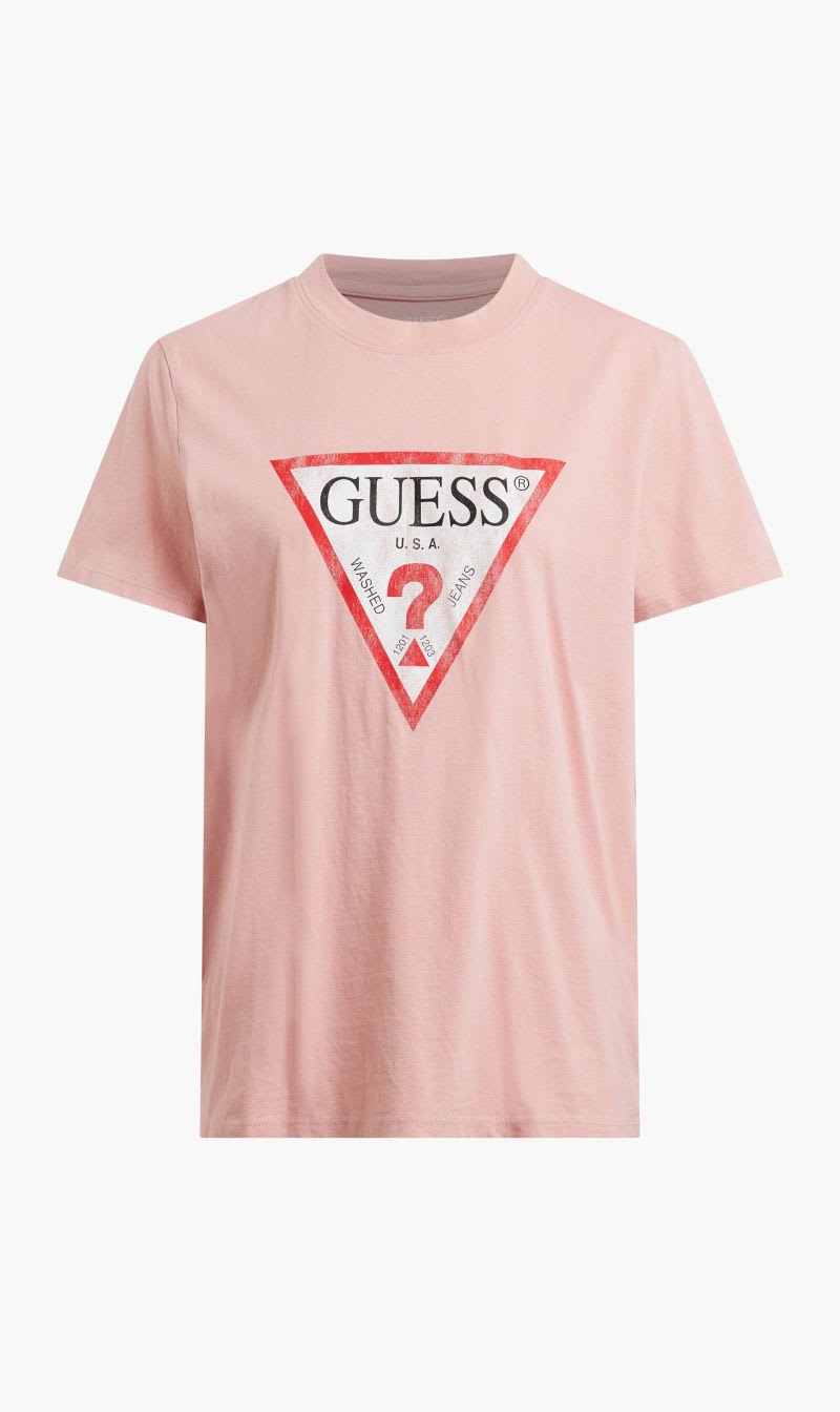 

Guess Pink Classic Fit T-shirt for Women | The Deal Outlet