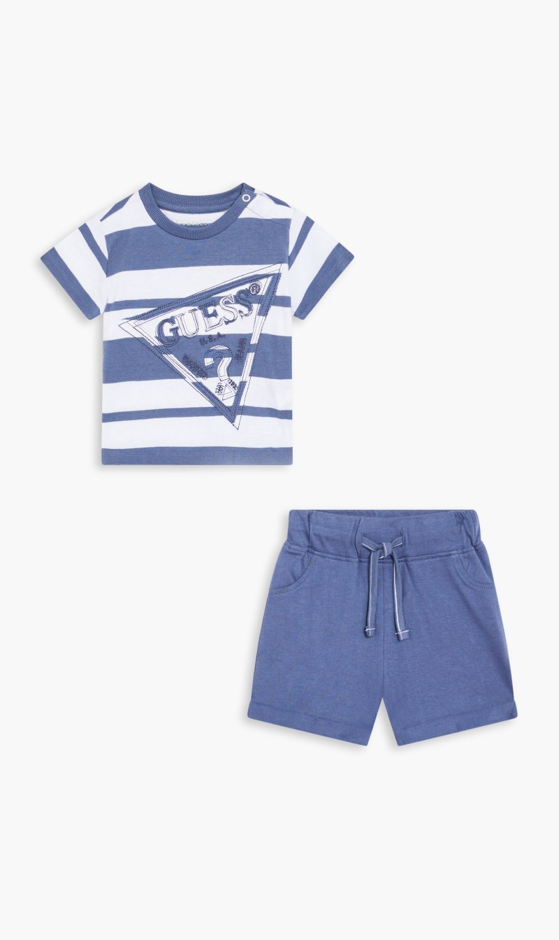 

Guess White Set Of T-shirt And Shorts | The Deal Outlet