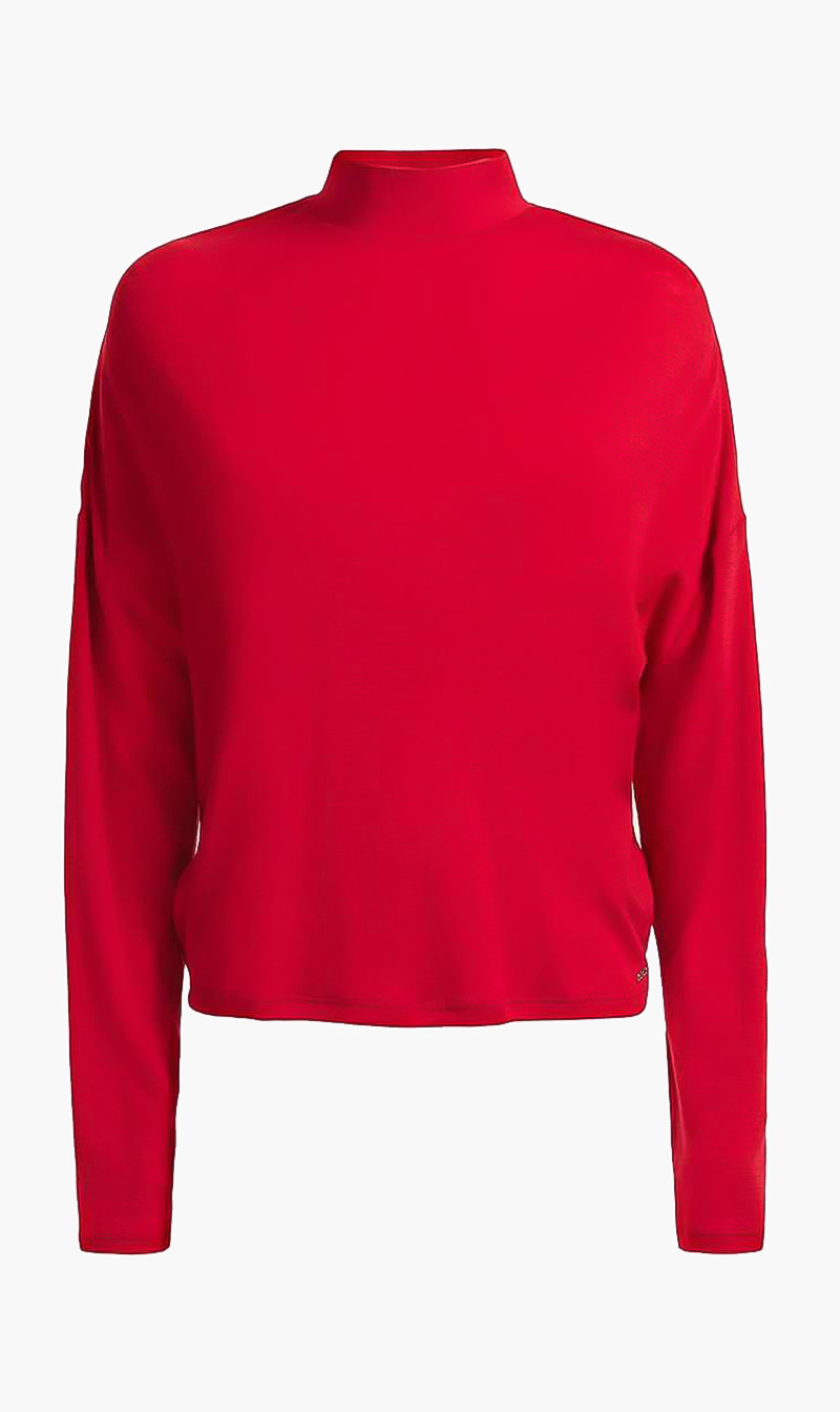

Plain Solid Sweatshirt, Red