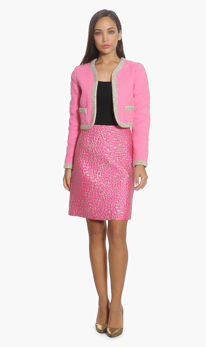 

Paule Ka Cloque Jacquard Skirt