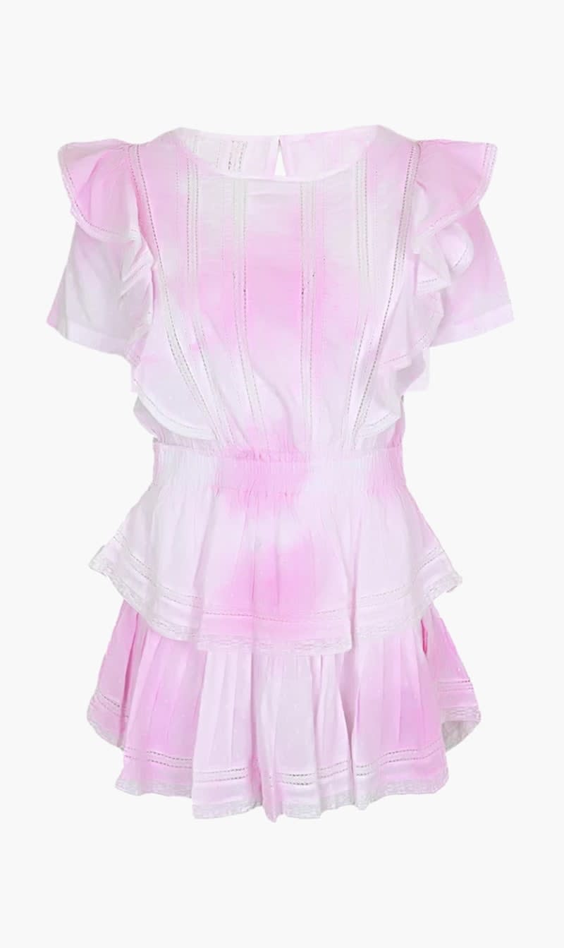 

Loveshackfancy Pink Natasha Heritage Mini Dress for Women | The Deal Outlet