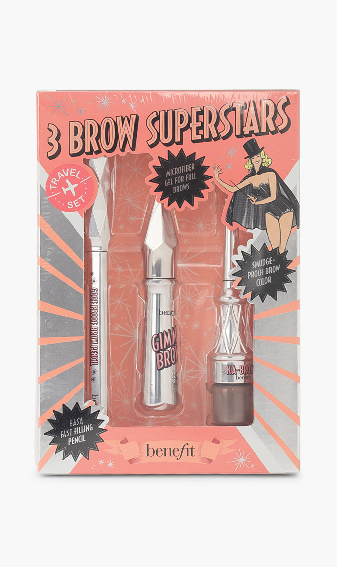 

Benefit 3 Brow Superstars Travel Set, #3 Warm Light Brown