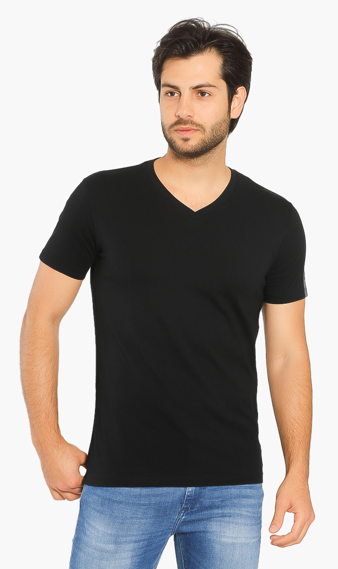 

Replay Solid V-neck T-shirt