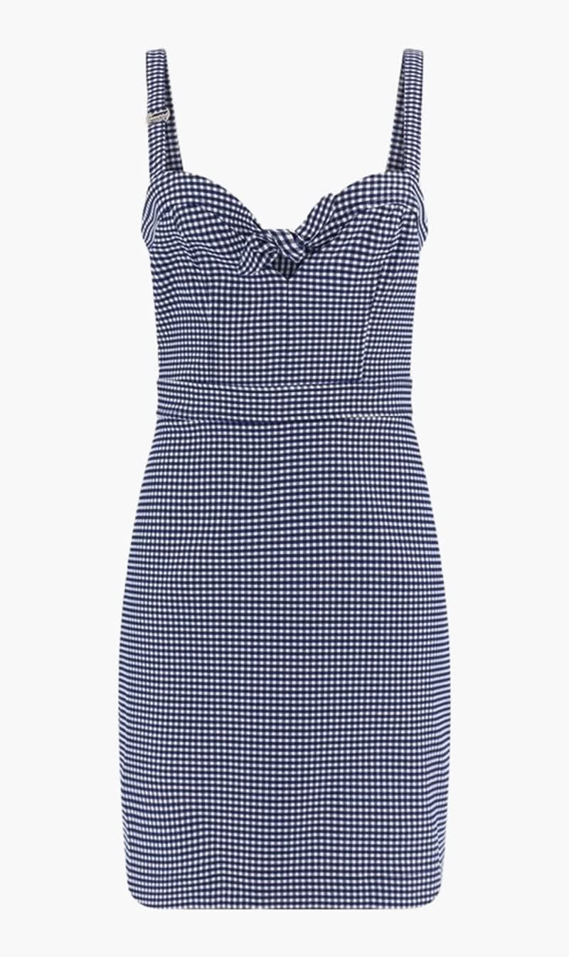 

Guess Blue Sl Lilia Vichy Dress for Women | The Deal Outlet
