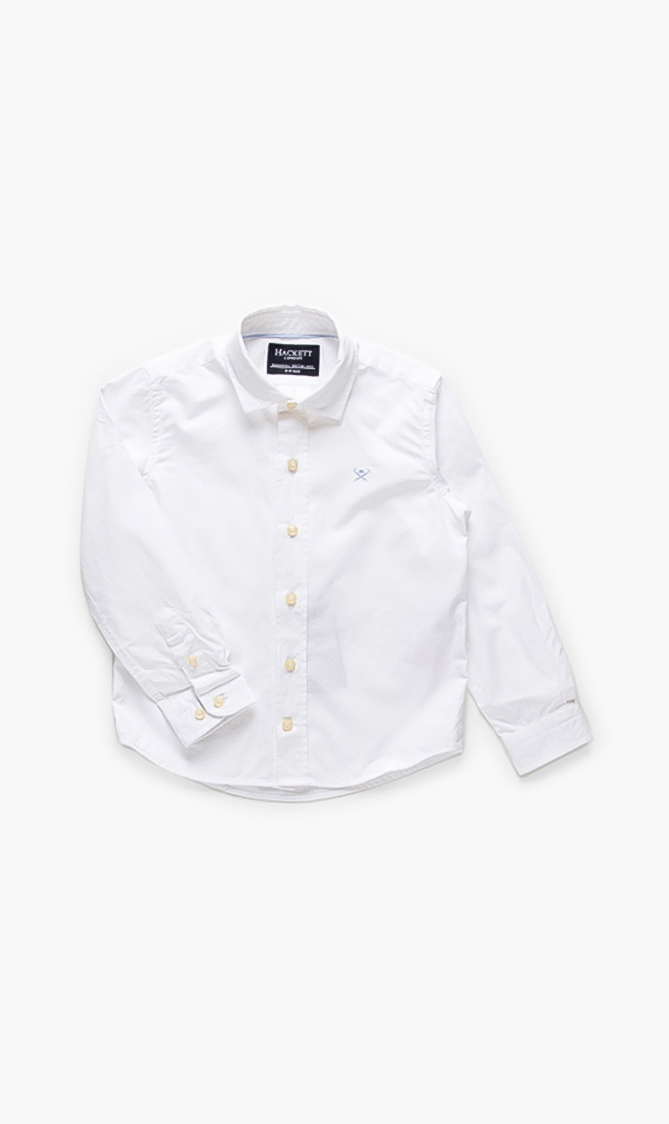 Hackett London Yarn Dyed Poplin Long Sleeve Shirt