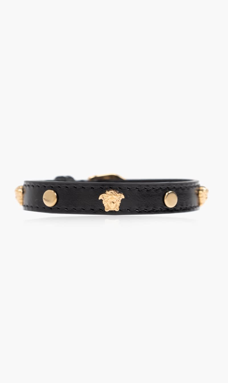 

Versace Gold Bracelet Metal+leather for Women | The Deal Outlet