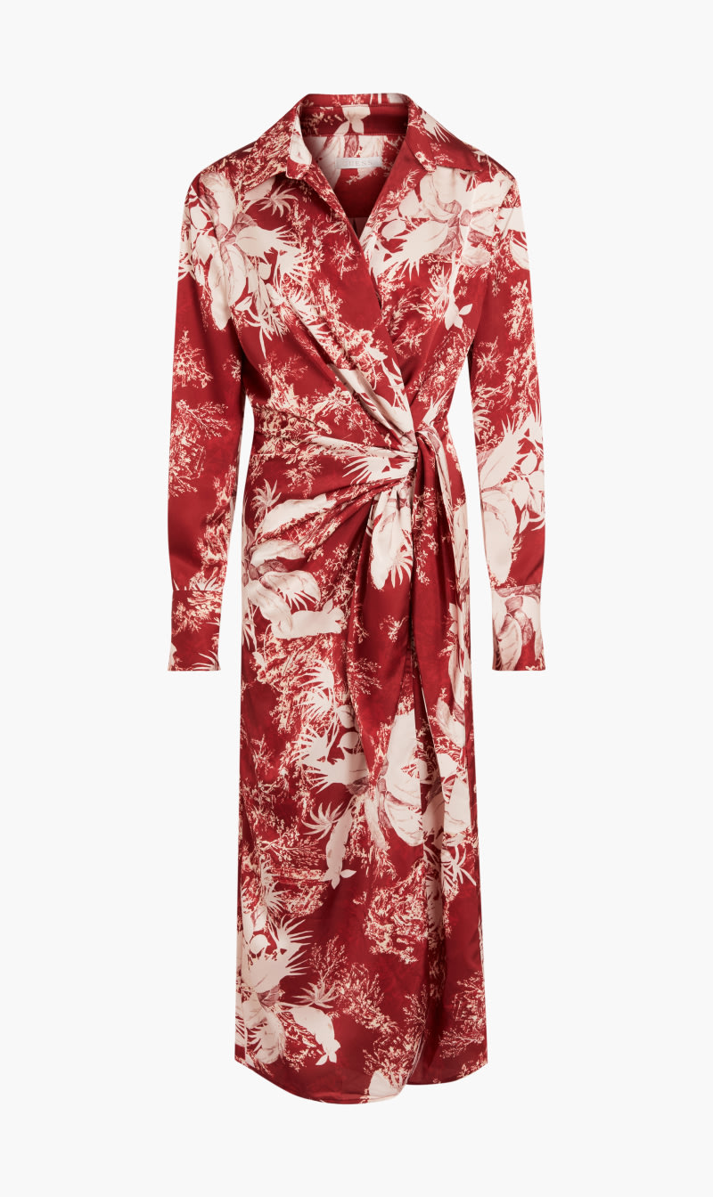 

Dorothee Dress - Eco Sexy Satin, Red