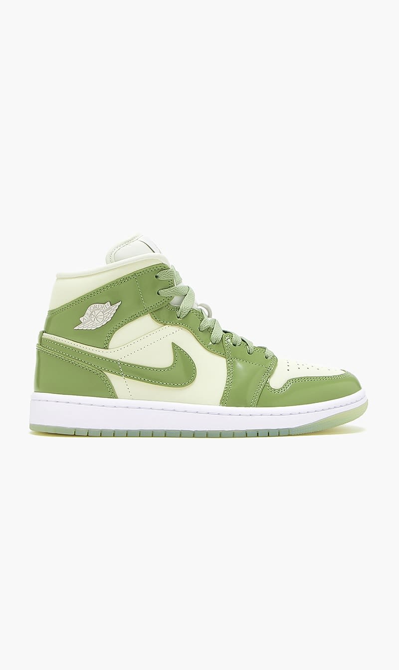

Nike Green Air Jordan 1 Mid Se Sea Glass Sneakers for Women | The Deal Outlet