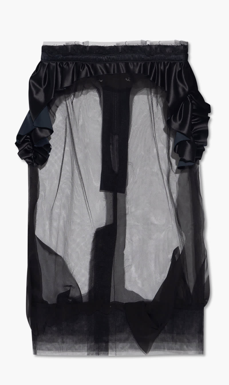 

Maison Margiela Black Ruffled Tulle Skirt for Women | The Deal Outlet
