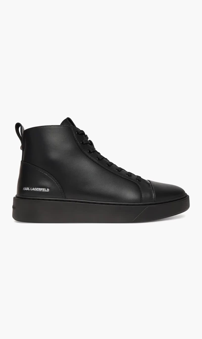 Karl Lagerfeld Black Flint Boots for Men
