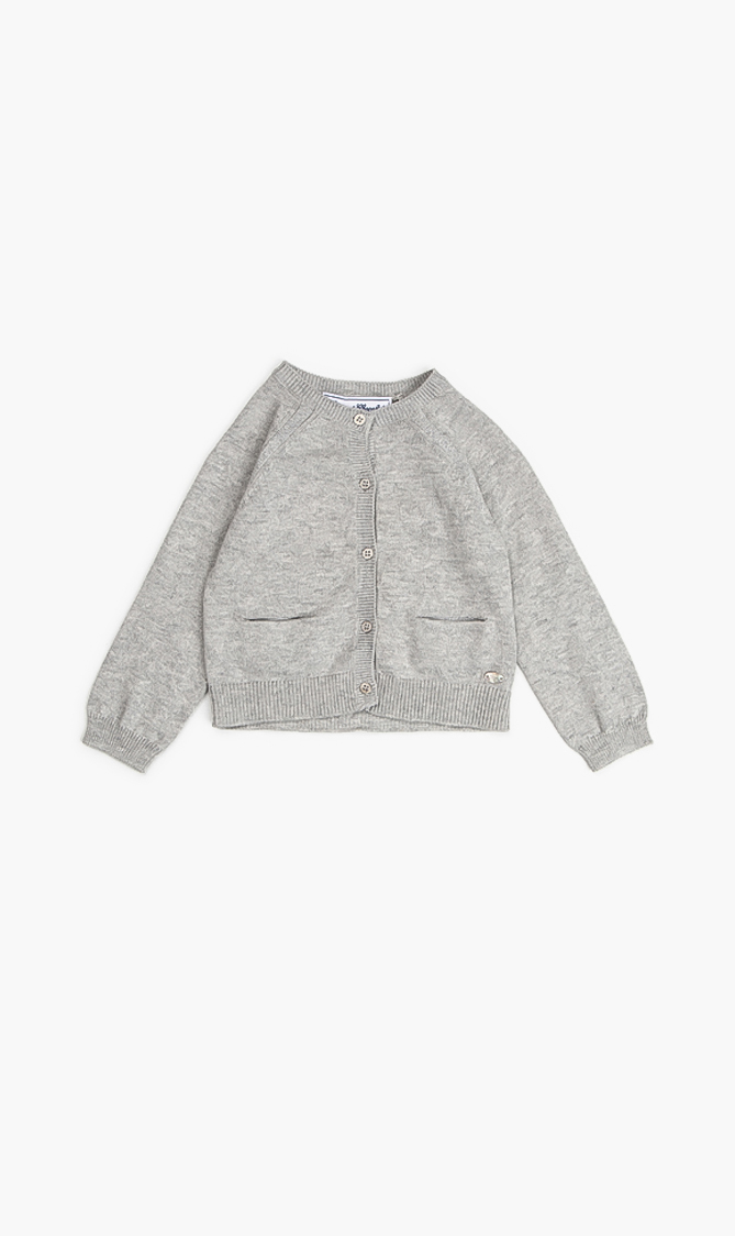 

Tartine Et Chocolat Pink Contrast Trim Cardigan
