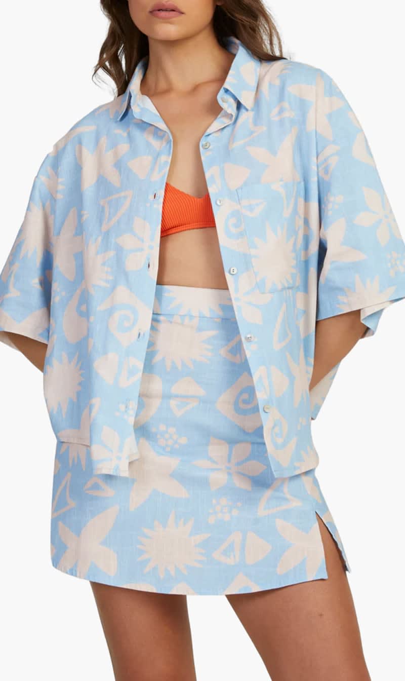 Roxy Multi-color Apres Surf Shirt for Women