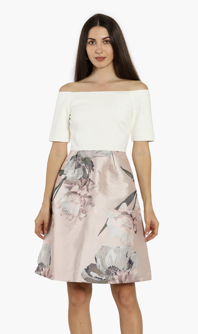 

Cathiey Woodland Jacquard Dress