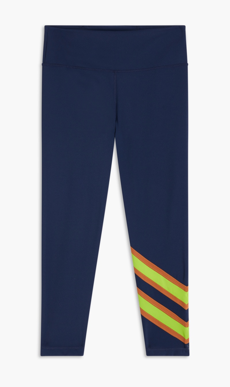 

Tory Burch Blue Tory Sport Graphic Stripe Leggings for Women | The Deal Outlet