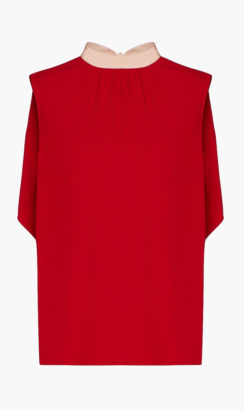 

Halter Neck Blouse, Red