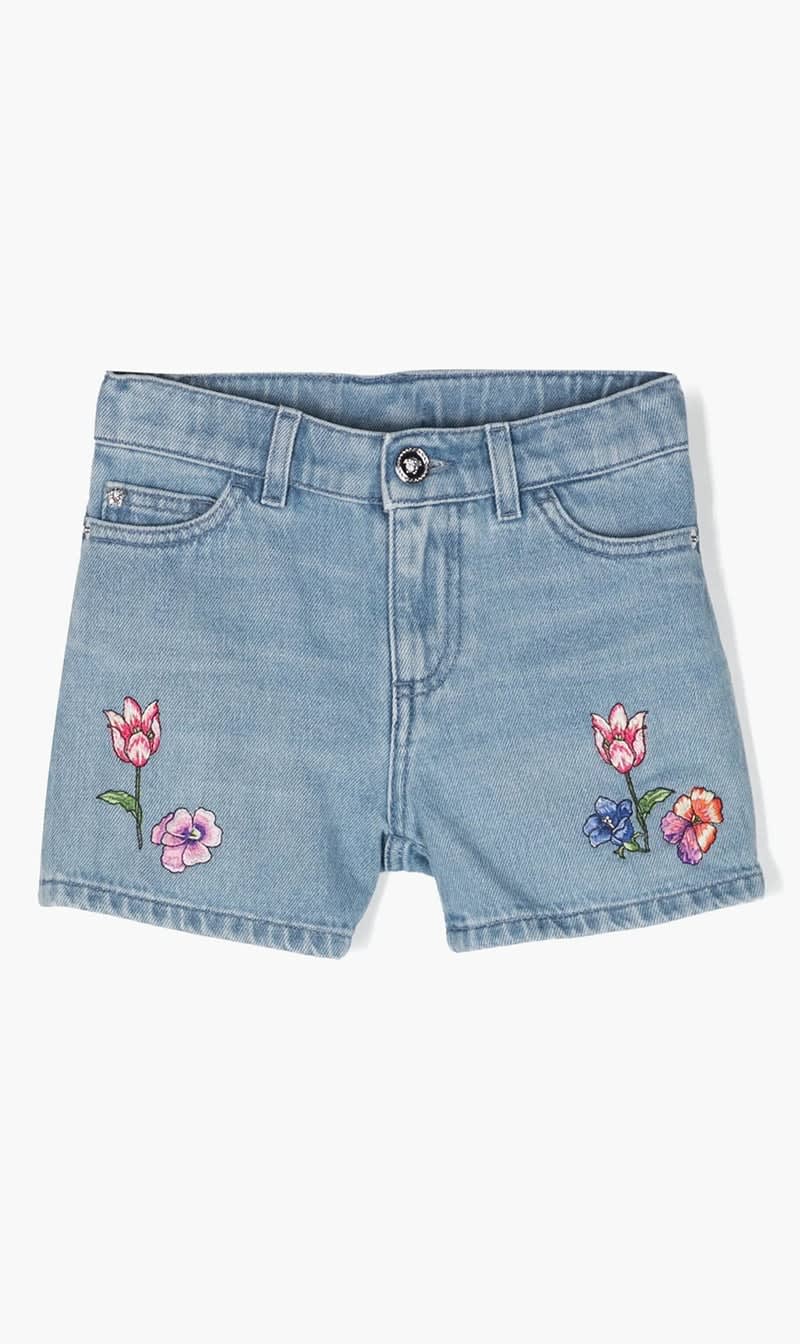 

Versace Blue Bambina Shorts for Girls | The Deal Outlet
