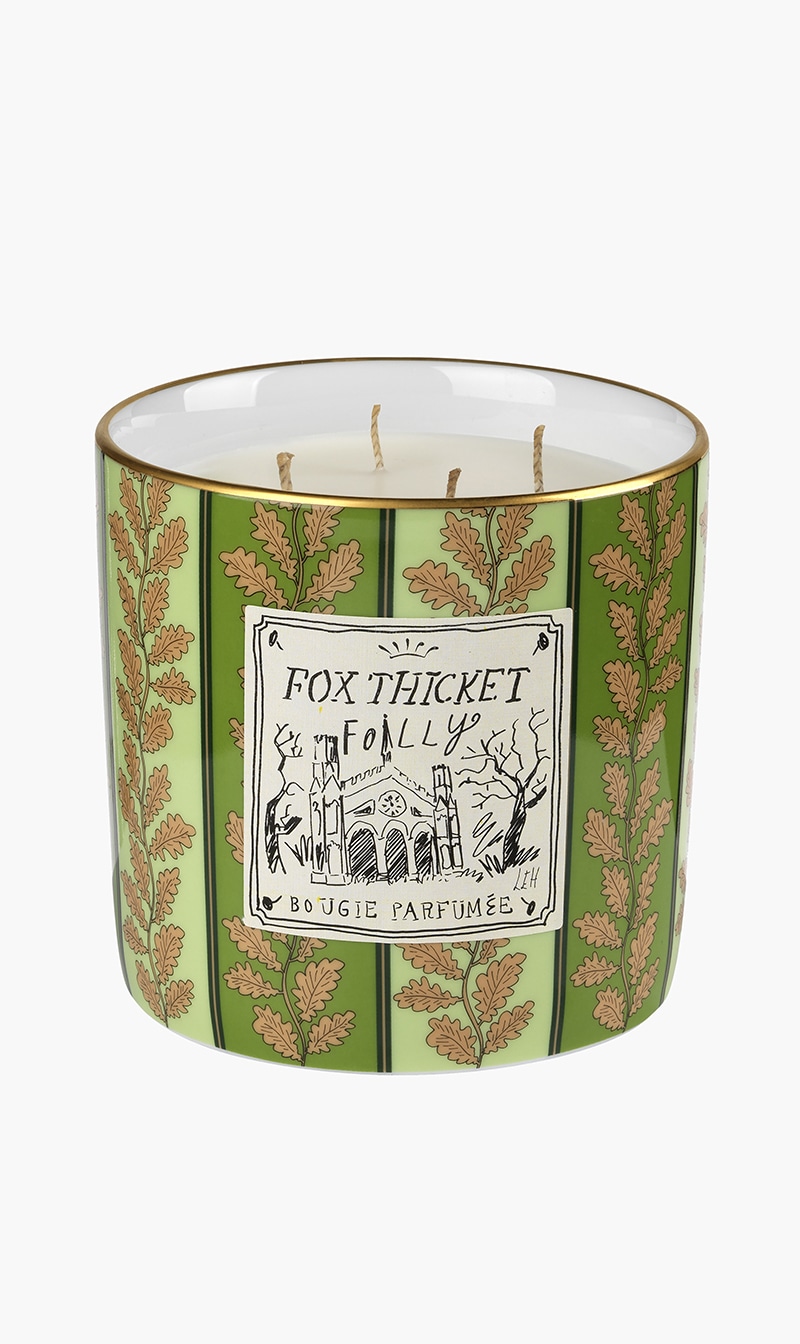 

Ginori 1735 Green Designer Scented Candle Fox Thicket Folly - Large | The Deal Outlet