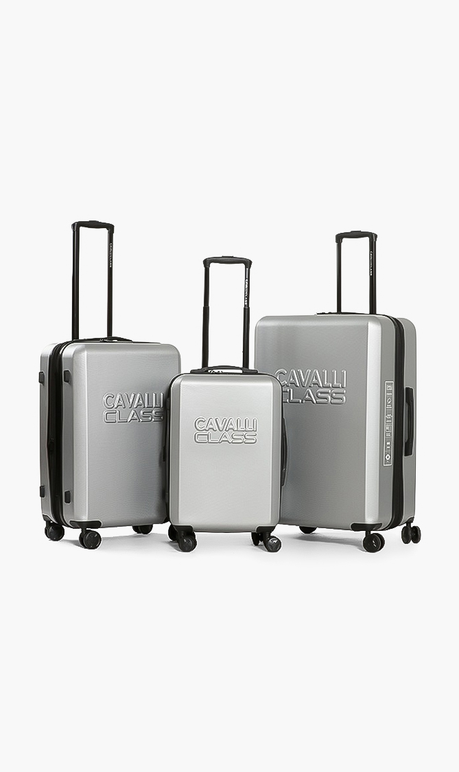 

Lightweight Spinner Suitcase Set, Silver