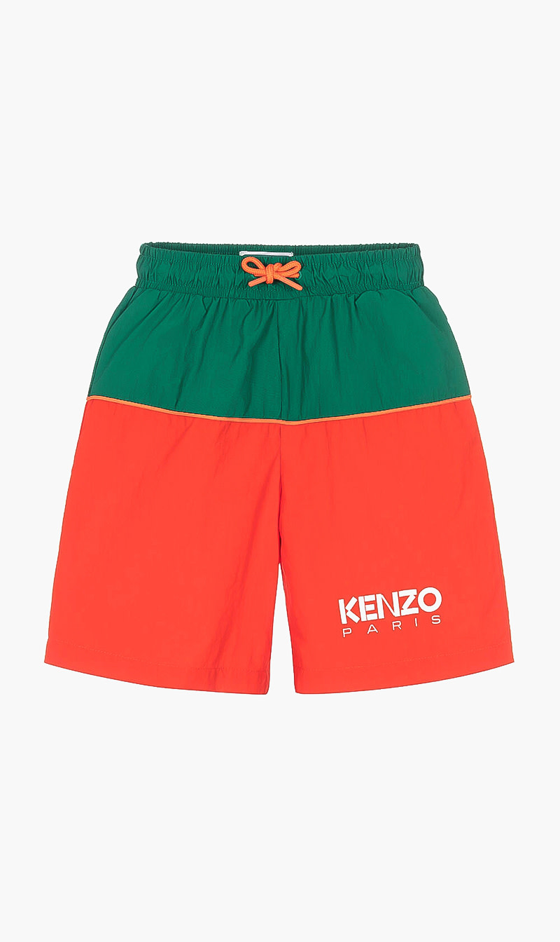 

Colorblock Bermuda Shorts, Orange