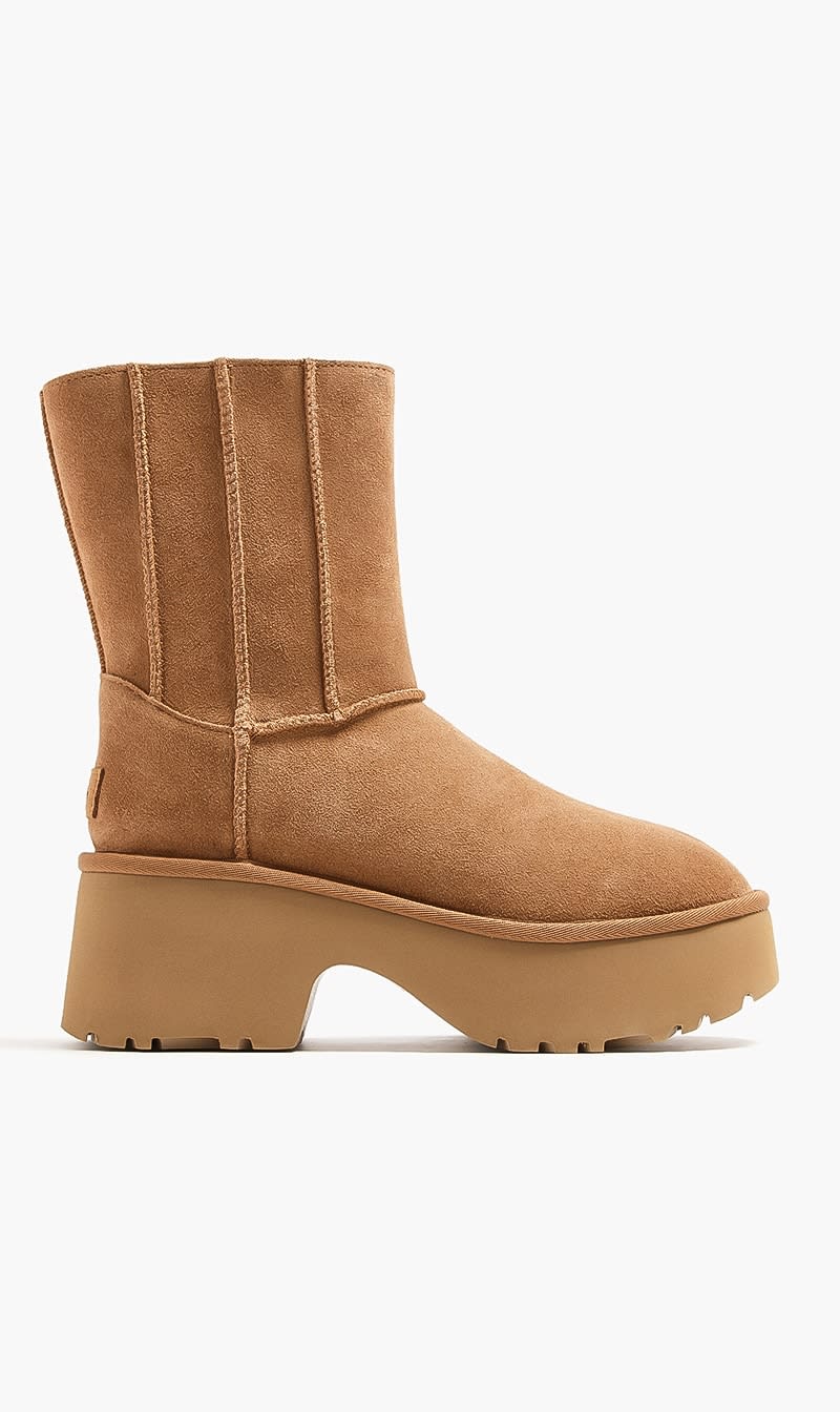 

Ugg Brown Classic Twin Seam New Heights Boots for Women | The Deal Outlet