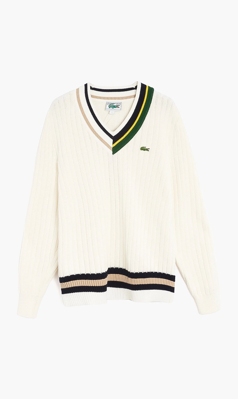 

Stripes Logo Sweater, Beige