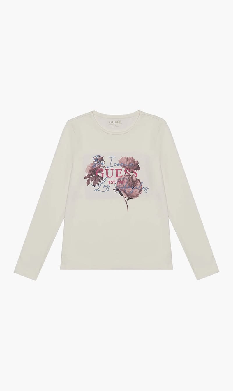 

Guess White Ls T-shirt for Girls | The Deal Outlet