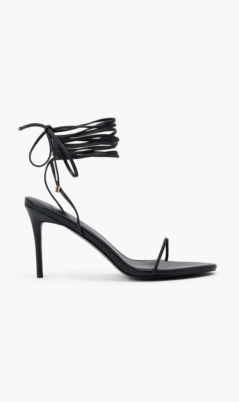 

Femme La Black 3.0 Barely There Lace Up Sandals for Women | The Deal Outlet