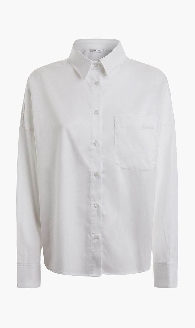 

Guess White Ls Laney Shirt for Women | The Deal Outlet