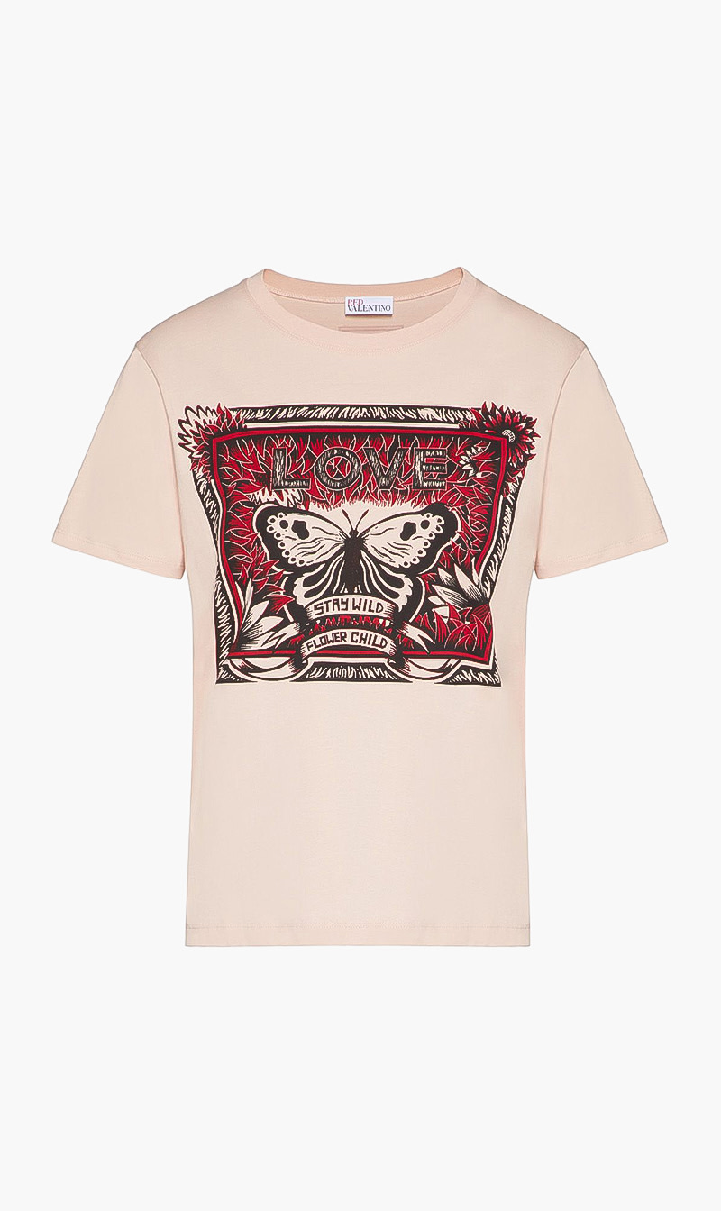 

Red Valentino Butterfly Printed T-shirt