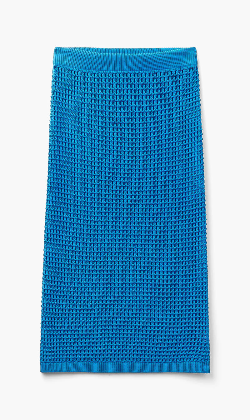 United Colors Of Benetton Blue Crochet Skirt for Women