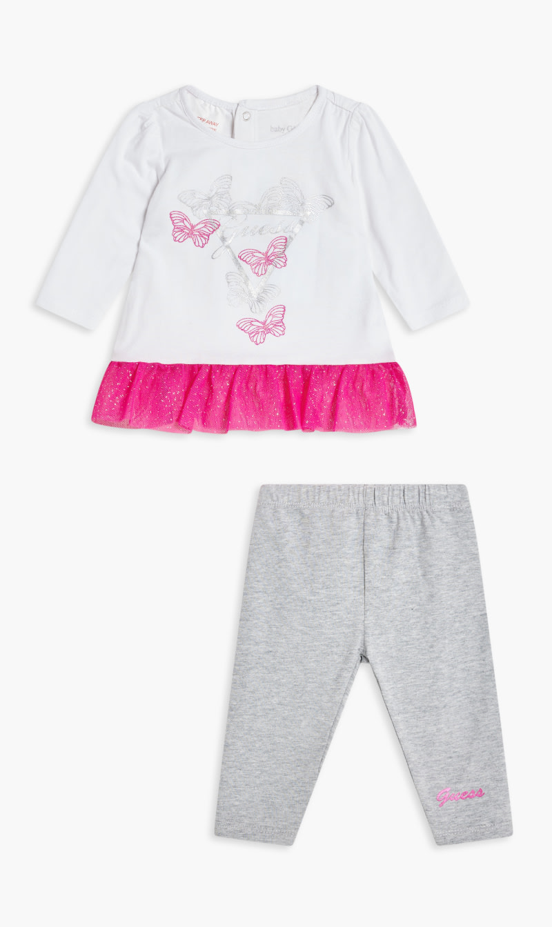 

Guess Pink Ls Tee + Leggings for Girls | The Deal Outlet