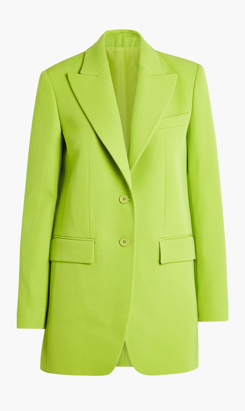 

Michael Kors Green Wool Gabardine Boyfriend Blazer for Women | The Deal Outlet