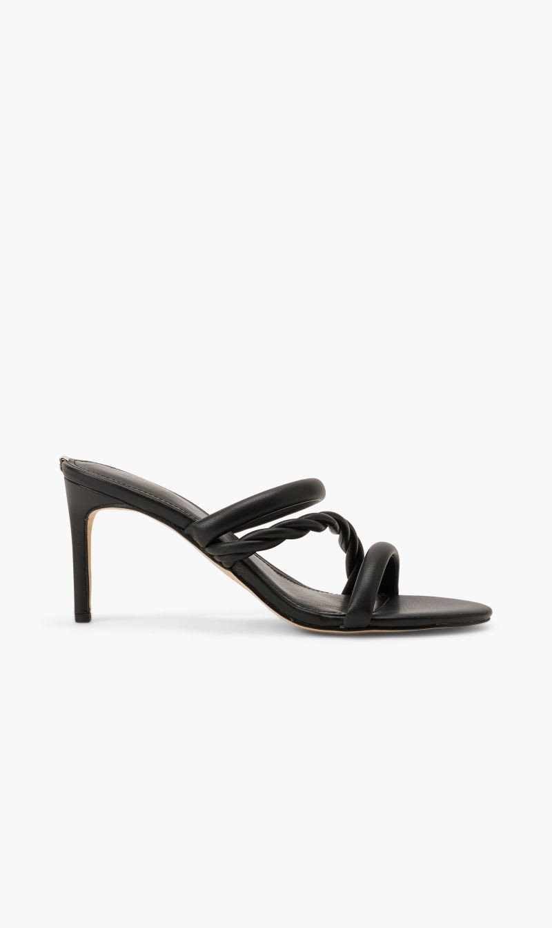 

Guess Black Super Soft Stretch Pu Strap Mule for Women | The Deal Outlet
