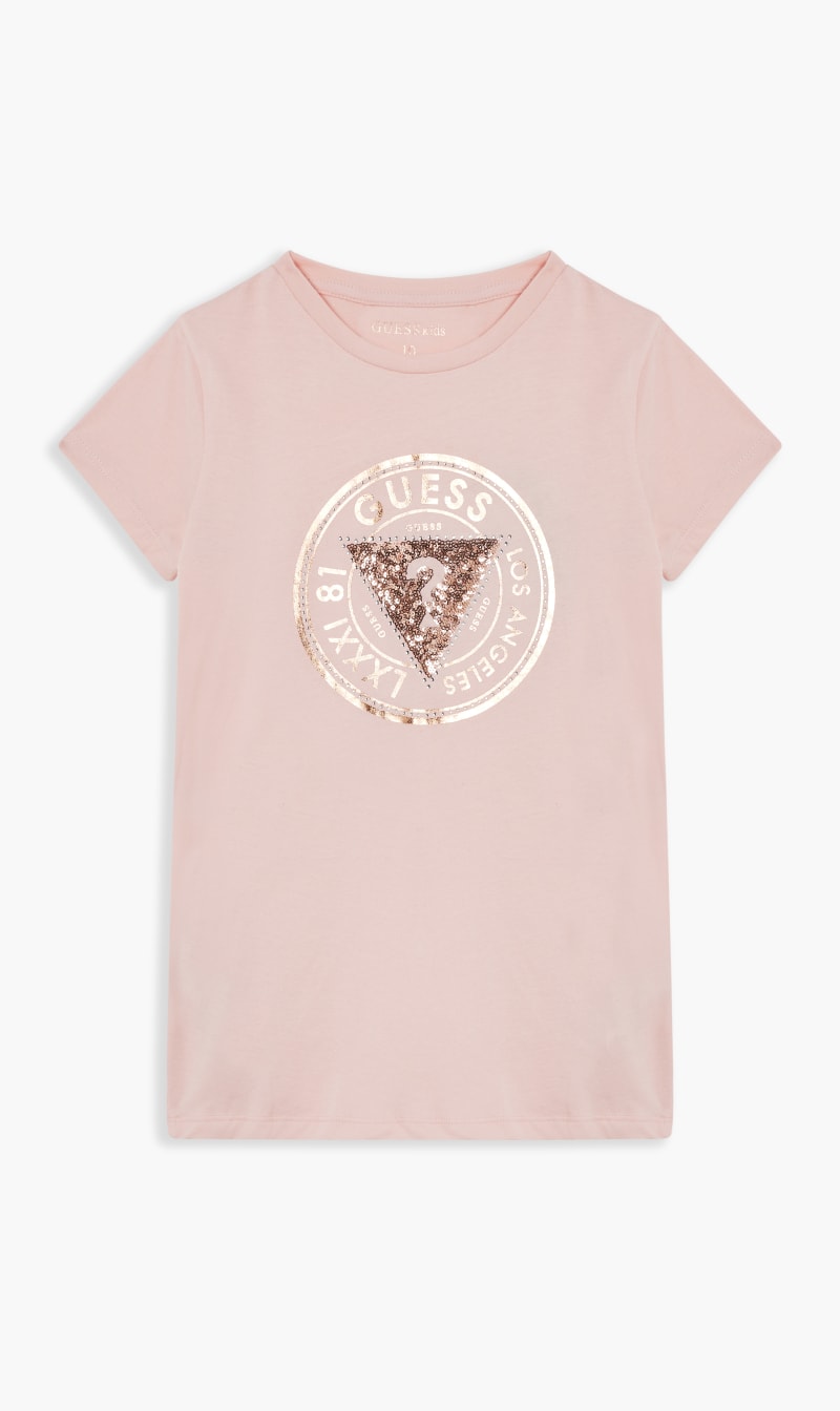 

Cheska Logo Printed Tee, Pink