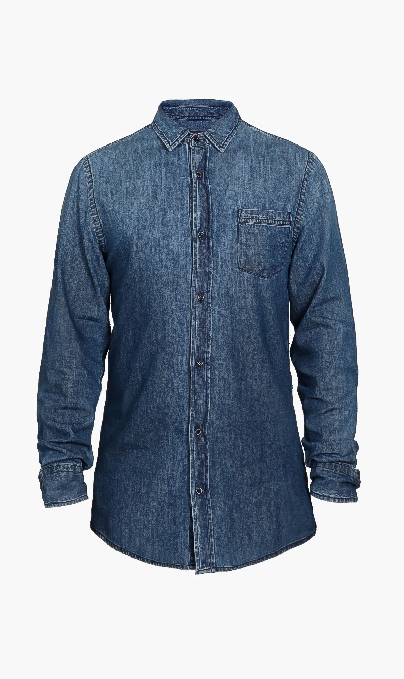 

Laserato Denim Shirt, Blue