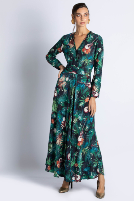 

ZADIG & VOLTAIRE Jungle Printed Long Dress
