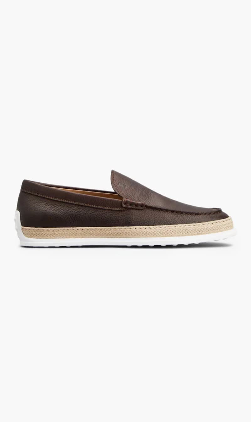 

Tod's Brown Pantofola Gomma Rafia Tv for Men | The Deal Outlet