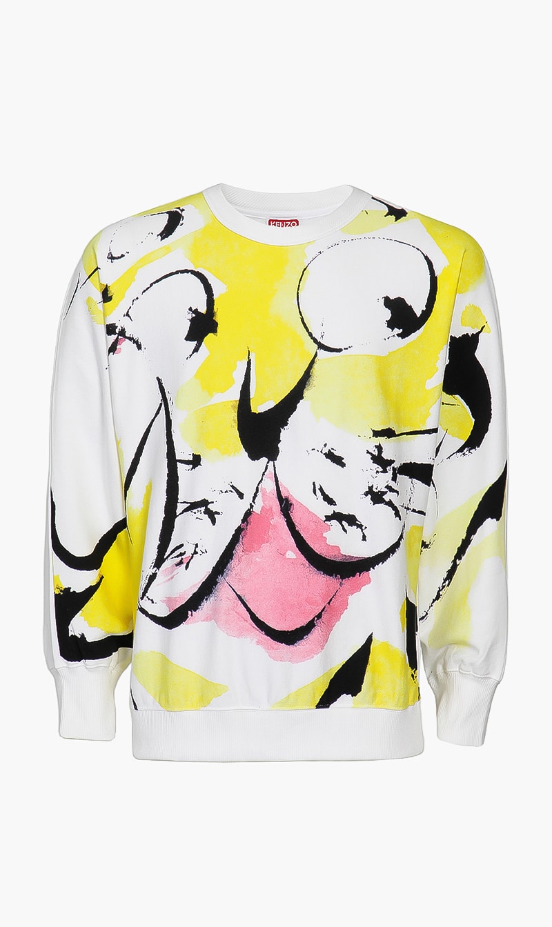 

Kenzo Yellow Seasonal Graphic Oversize Sweatshirt for Men | The Deal Outlet