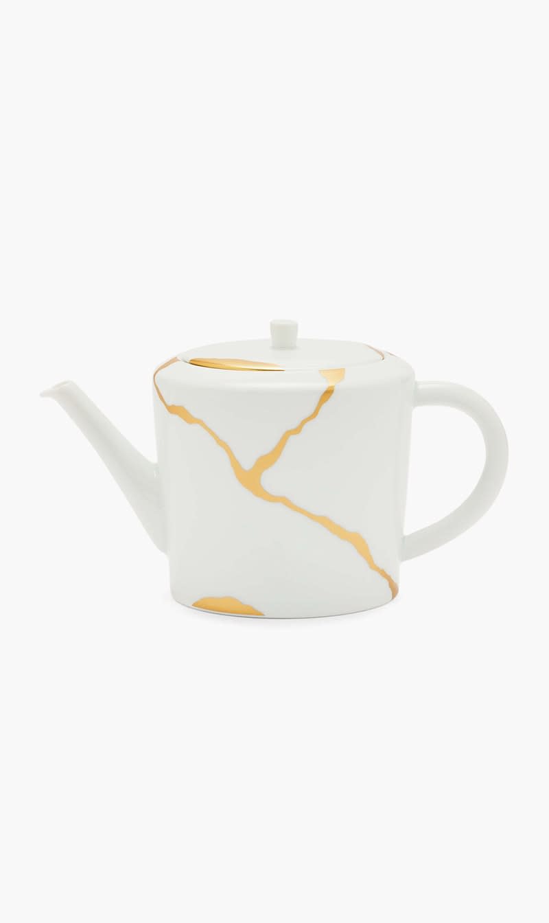 

Bernardaud Brd Set Teapot Tumbler Creamer Mug Kintsugi | The Deal Outlet