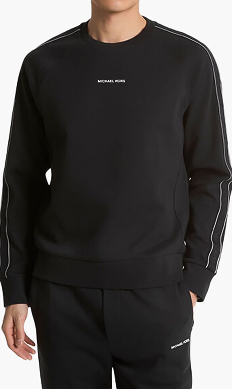 

Michael Kors White Logo Tape Crew for Men | The Deal Outlet