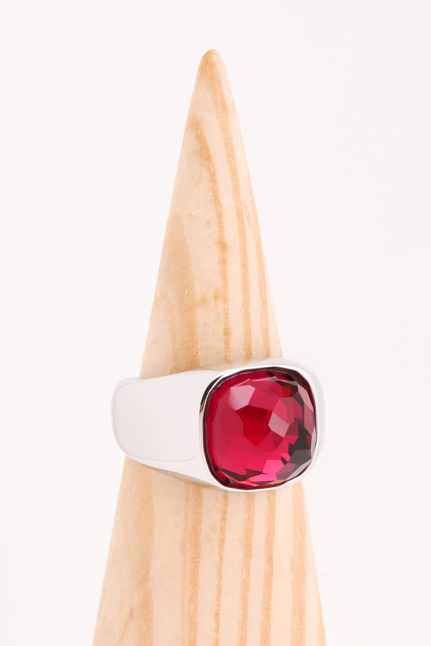 

Swarovski Dot Silver Ring, 52mm