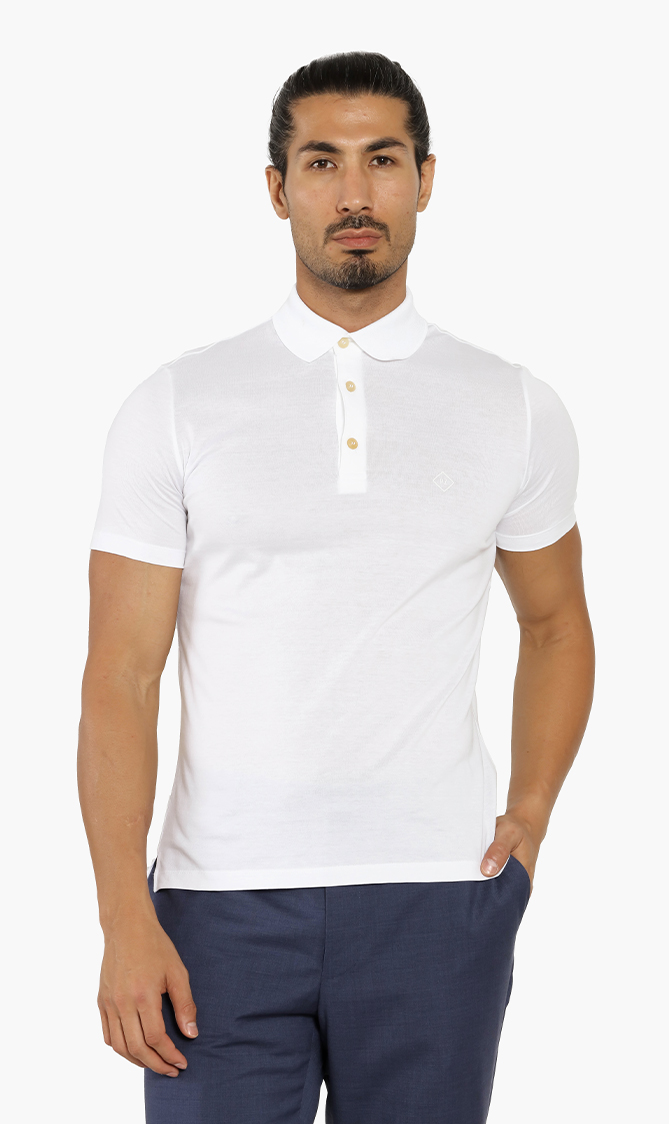 

Pal Zileri Logo Cotton Polo Shirt