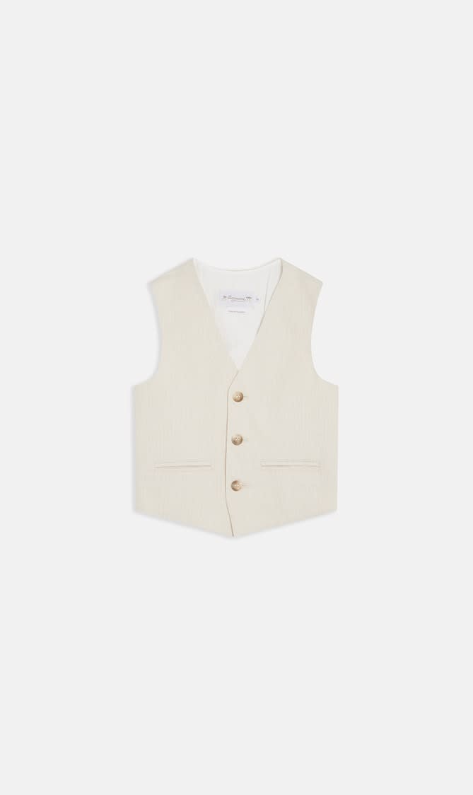 

Bonpoint Beige Gilet Angus for Boys | The Deal Outlet