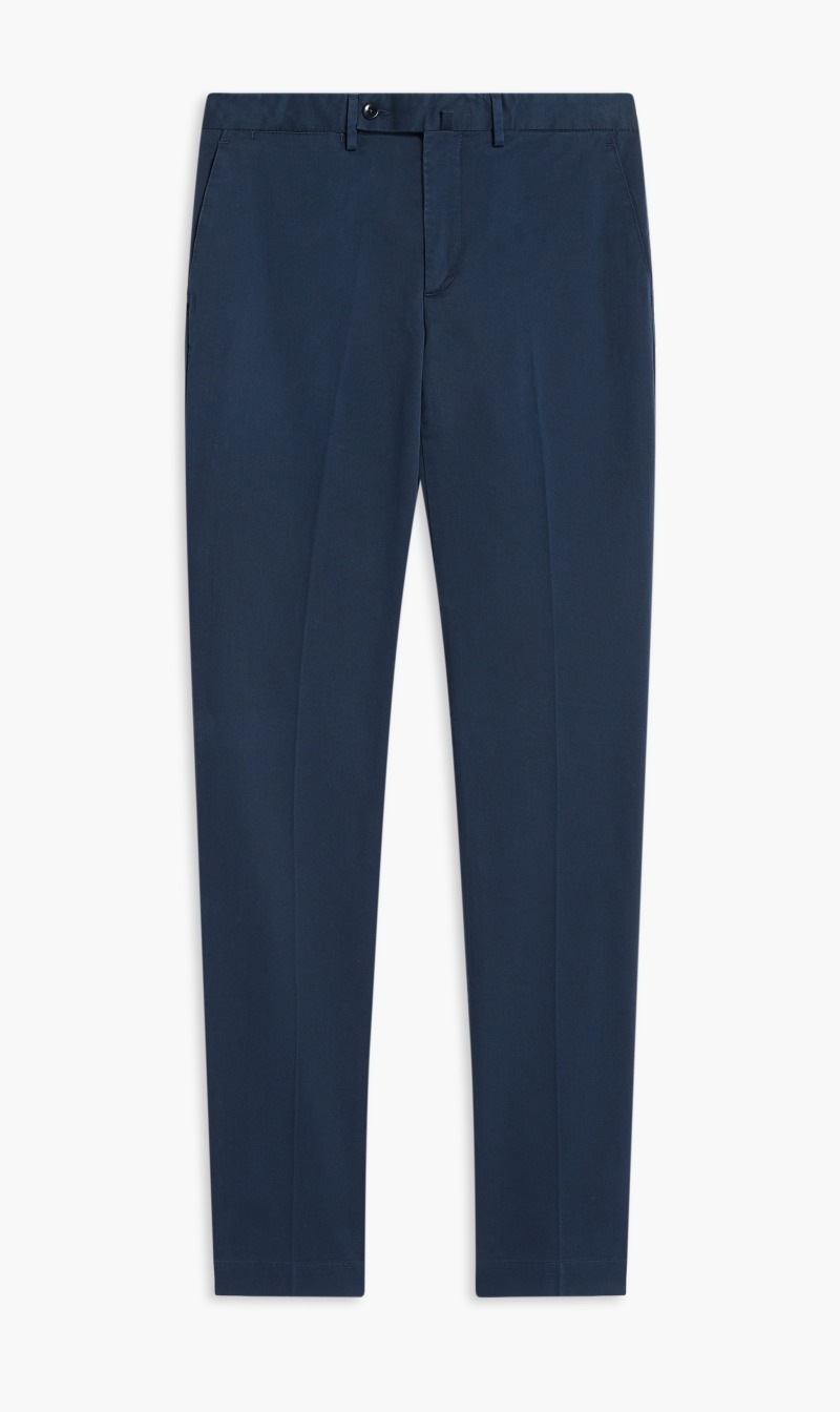 

Hackett London Blue Solid Regular Pants for Men | The Deal Outlet