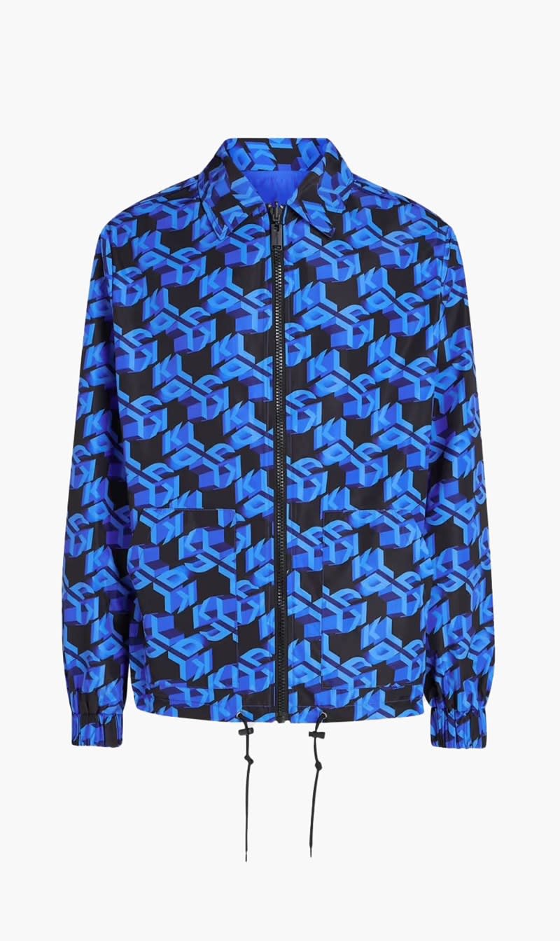 

Karl Lagerfeld Blue Klj Reversible Monogram Jacket for Men | The Deal Outlet