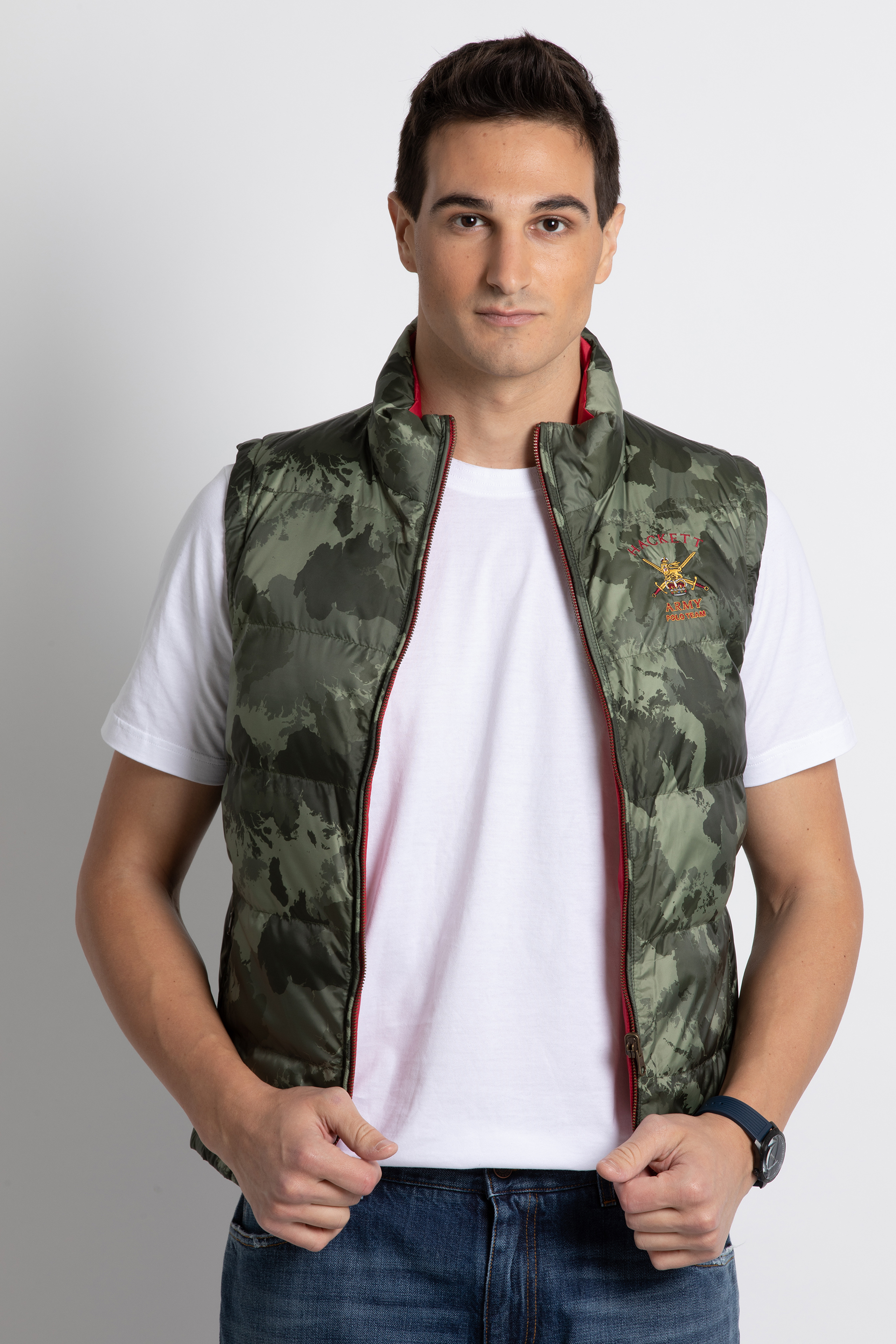 

Army Polo Gilet Vest, Green