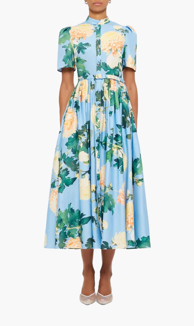

Leo Lin Blue Bianca Midi Dress for Women | The Deal Outlet